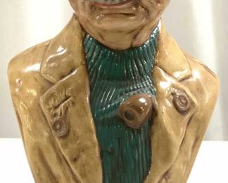 Vtg Holland Mold Painted Ceramic Fisherman Bust