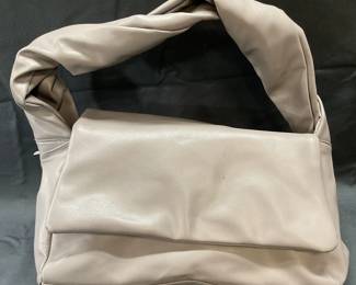 Grey Faux Leather Handbag NWT