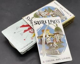 DELTA AIRLINES SAINT LOUIS Playing Cards W/ Box