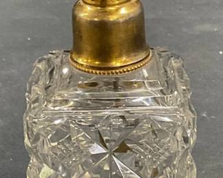 Vintage Cut Glass Perfume Bottle