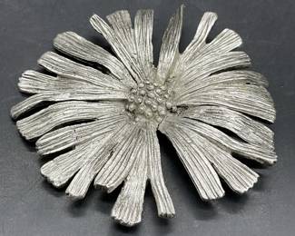 KATE HINES Signed Floral Form Jewelry Pendant
