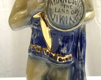 JIM BEAM Minnesota Land Of Vikings Ceramic Decanter