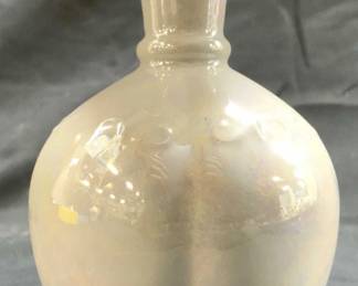 Footed Porcelain Perfume Bottle W Stopper