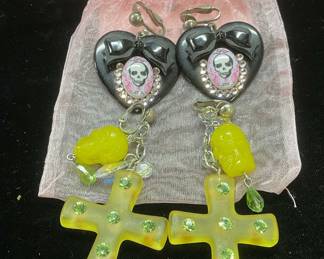 Lot 3 Tarina Tarantino Pendant & Crystal Earrings