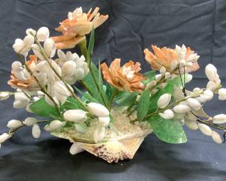 Vintage Shell Floral Arrangement