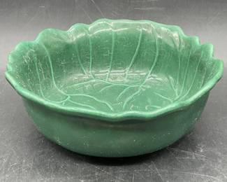 Vintage Greenware Cabbage Motif Bowl, USA