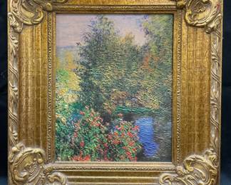 Framed Atelier America Monet Garden Repro