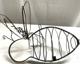 Vintage Hanging Metal Bumblebee Candle Holder
