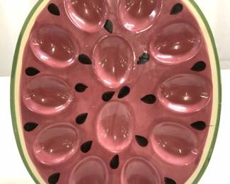 NANTUCKET HOME Porc Watermelon Deviled Egg Dish