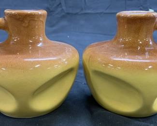 EMKAY Pair Ceramic Candle Holders W Handles