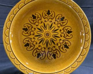 Homer Laughlin Granada Gold Cortez Ceramic Plate