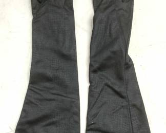 Pair Long Black Polyester Gloves