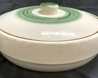 MA HADLEY Art Deco Ceramic Tureen W Lid & Handles