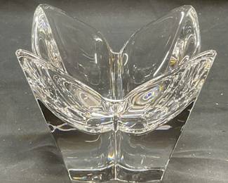 ORREFORS Sweden Crystal Lotus Bowl