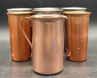 Lot 7 COLOR CRAFT Vintage Metal Cups & More