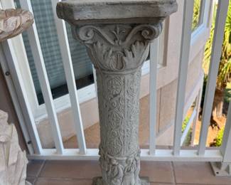 Concrete pedestal