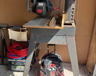 10" radial arm saw , air compressor