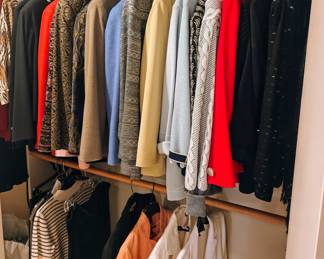 FULL CLOSETS WITH DESIGNER CLOTHES
