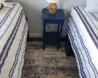 Accent table; table lamp