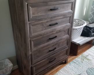Queen bedroom set: 5-drawer dresser. Two available