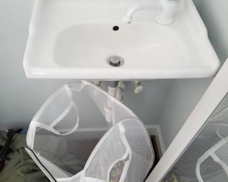 Vintage petite porcelain sink