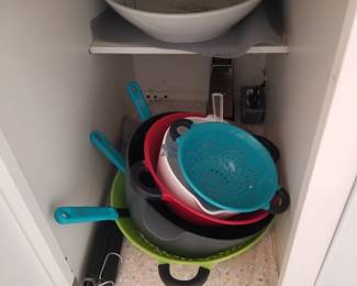 Pots and pans; bowls and strainers