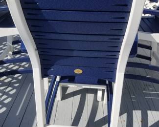Casual Comfort poly-resin high top patio dining set