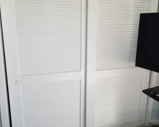 Louvered closet doors