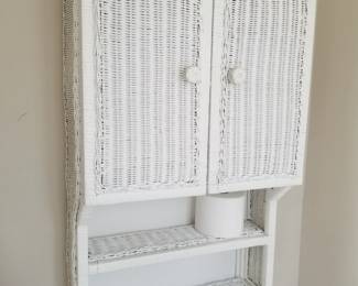 Wicker cupboard
