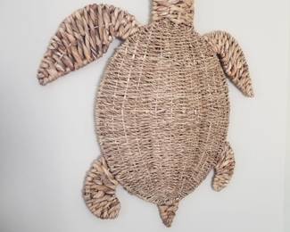 Wicker sea turtle