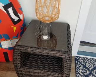 Patio conversation set: table