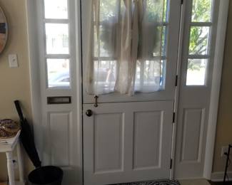 Entry door with two side lights