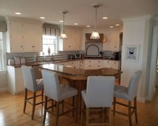 Kitchen includes an island