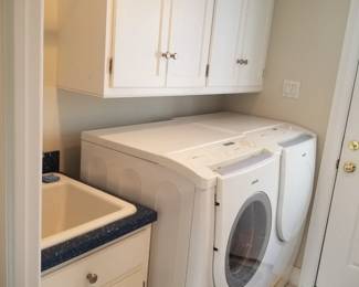 Laundry room cabinets & laundry sink