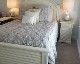 Queen bedroom set with two nightstands