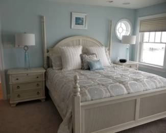 King bedroom set by Drexel Furniture: king bed; 3-drawer nightstand