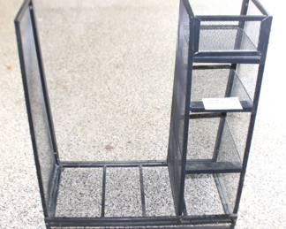 Golf bag garage storage rack.