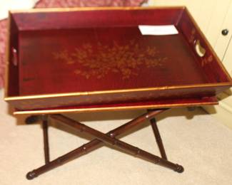 Three piece tray table.