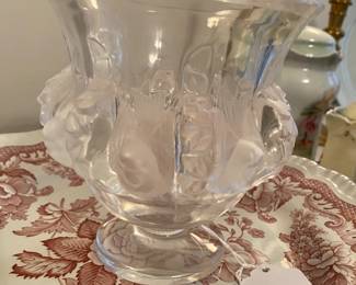 Lalique Sparrow vase