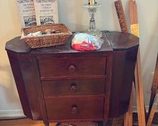 Vintage Martha Washington Sewing Cabinet