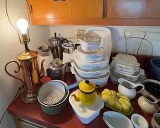 Vintage Corning Ware & Percolators