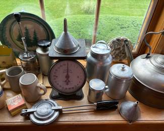 Vintage Aluminumware & Antique Scales
