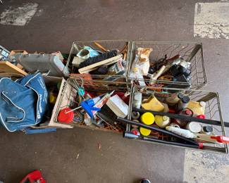Vintage Metal Dairy Crates