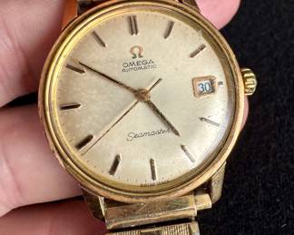 Vintage late 1950's/60's Omega Seamaster Automatic, 18k gold & stainless steel Men's watch, works great