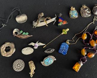 tons of sterling and vintage jewelry