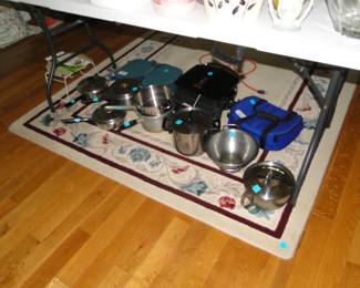 Sometimes the kitchen overflow hits the floor in the living room