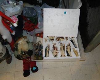 And a very rare, vintage Nativity Set