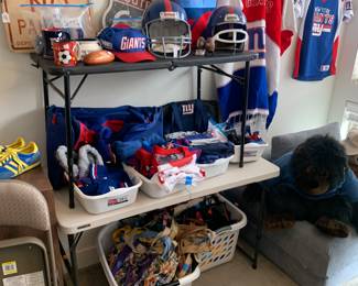 New York Giants merch.