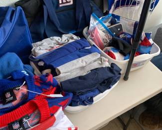 New York Giants merch.