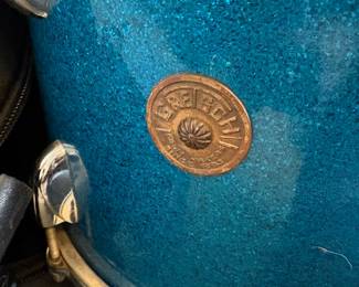 Gretsch snare drum and bag.
